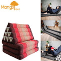 Large Thai Triangle Pillow THREE FOLDS Red V574-TTP10RED