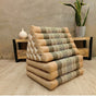 Jumbo Thai Triangle Pillow THREE FOLDS Cream V574-TTP15CREAM