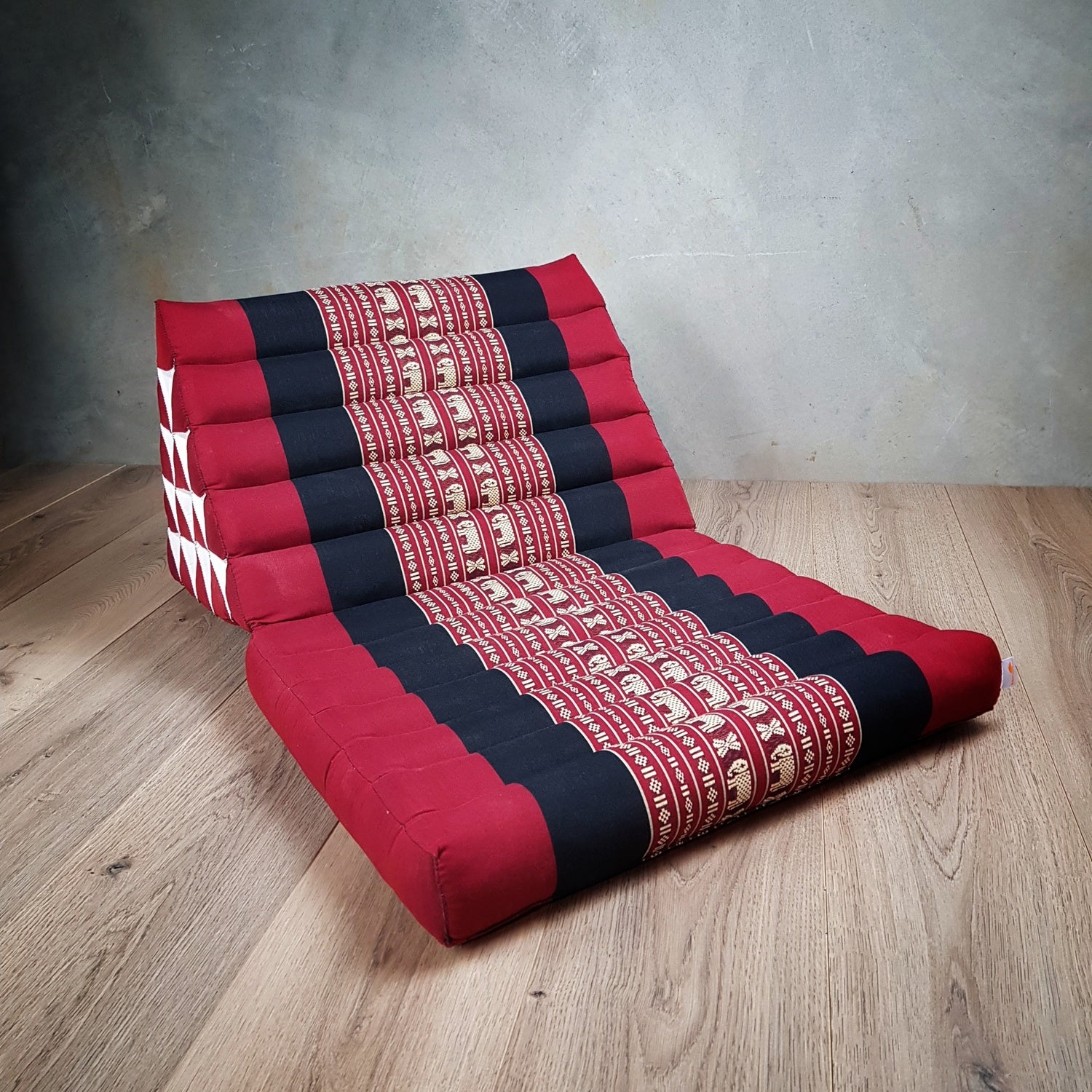 Jumbo 1 FOLD Thai Triangle Pillow Mat RedEle V574-TTP1FOLD15REDELE