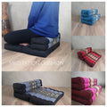 3-Fold Zafu Meditation Cushion Set Thai Kapok Filled Floor Mat V574-TTP3SEAT