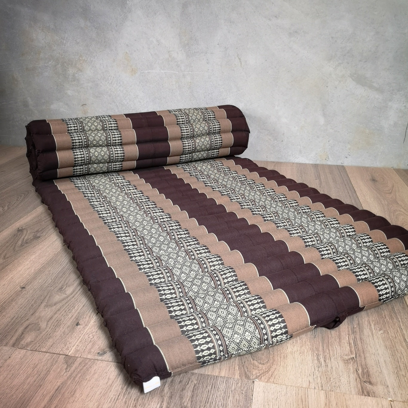 Thai Kapok Roll Up Mattress Foldout Mat Brown V574-TTPMATTBROWN