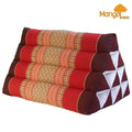 Thai Triangle Pillow Backrest Cushion Kapok Filled Red V574-TTPNFRED