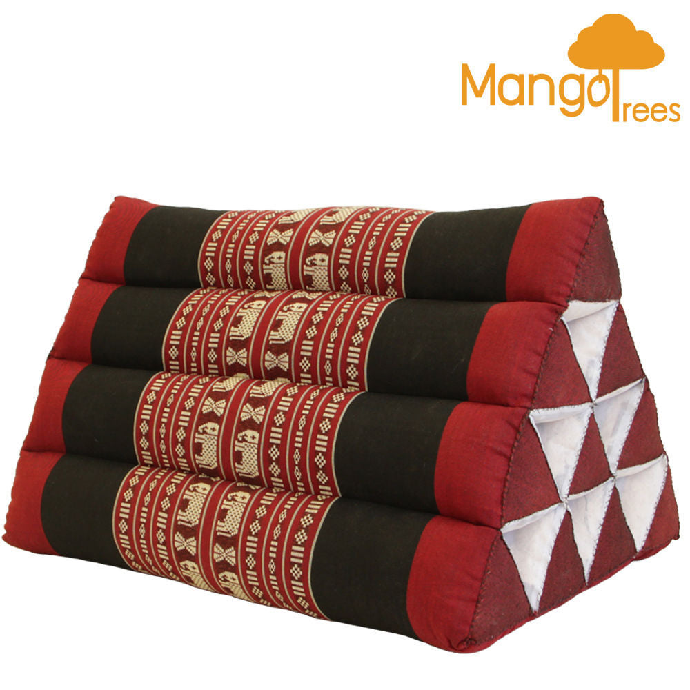 Thai Triangle Pillow Backrest Cushion Kapok Filled RedEle V574-TTPNFREDELE