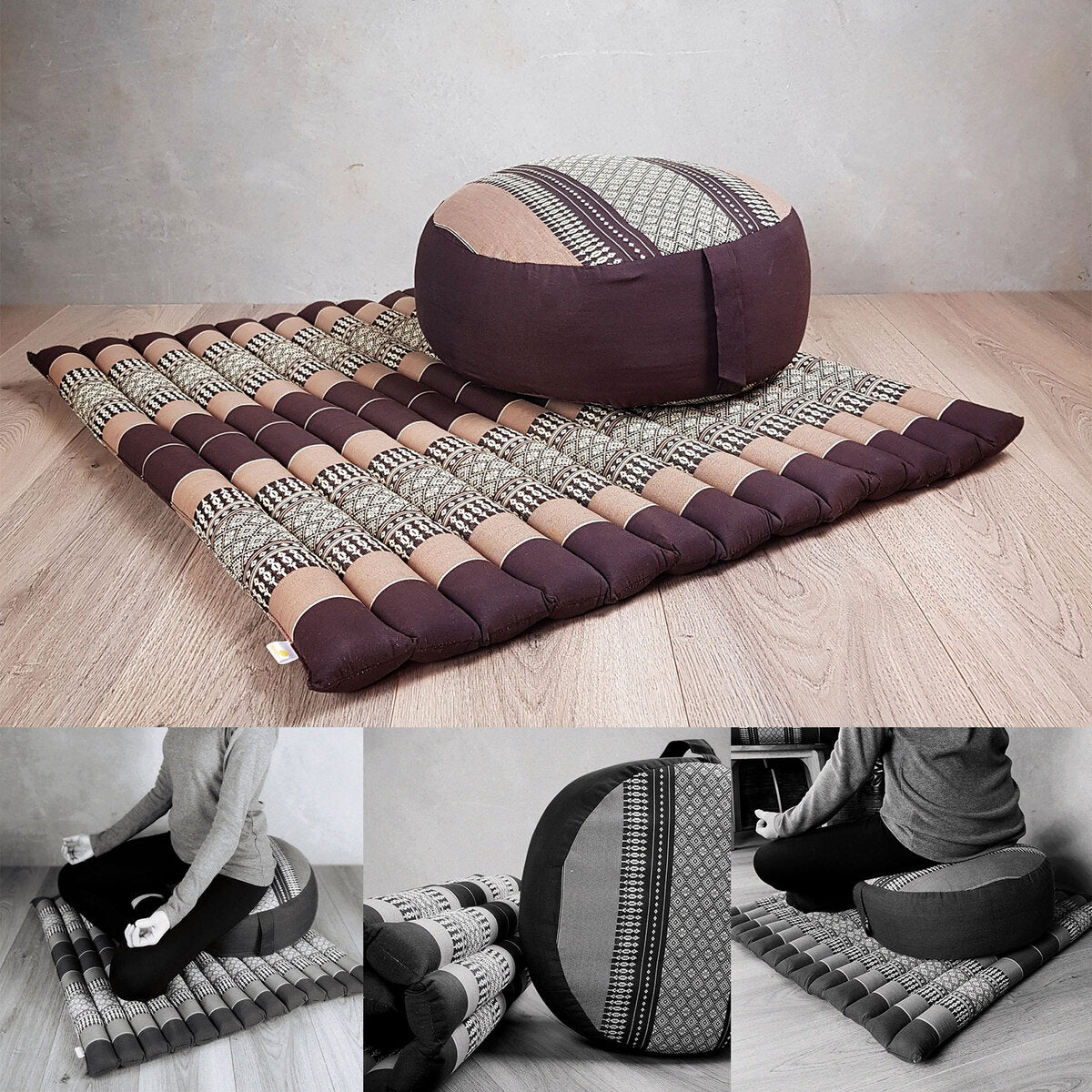 Zafu & Zabuton Meditation Set Brown V574-TTPZAFUSETBROWN