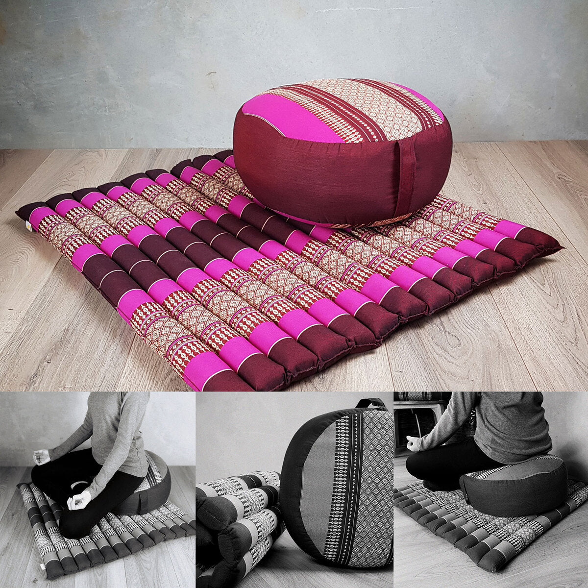 Zafu & Zabuton Meditation Set Pink V574-TTPZAFUSETPINK