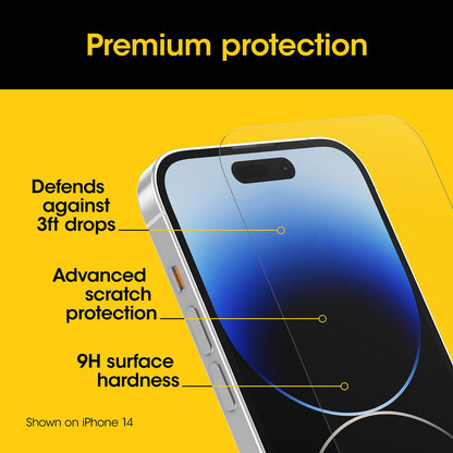 OtterBox Screen Protector Premium Glass for Apple iPhone 15 Pro - Clear V578-77-93942