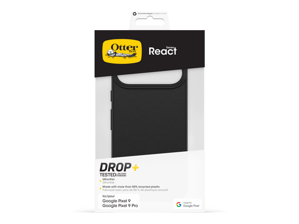 OtterBox React Back Case for Pixel 9/9Pro - Black V578-77-95609