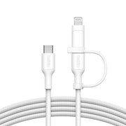 Belkin BoostCharge Pro 2-in-1 Cable Usb-C to USB-C + Lightning Connector V578-CAC003FQ1.5MWH