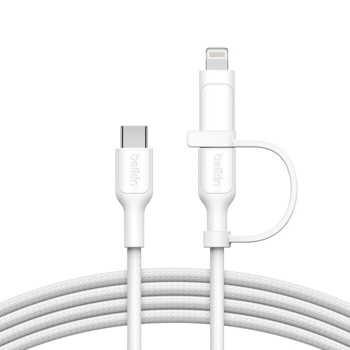 Belkin BoostCharge Pro 2-in-1 Cable Usb-C to USB-C + Lightning Connector V578-CAC003FQ1.5MWH