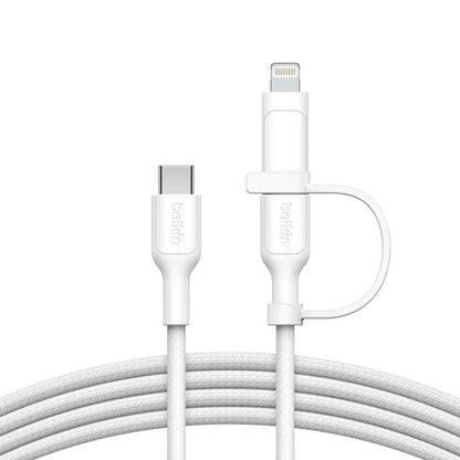 Belkin BoostCharge Pro 2-in-1 Cable Usb-C to USB-C + Lightning Connector V578-CAC003FQ1.5MWH