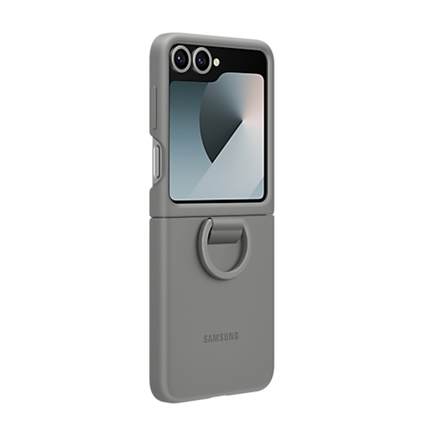 Samsung Silicone Case with Ring for Galaxy Z Flip6 - Grey V578-EF-PF741TJEGWW