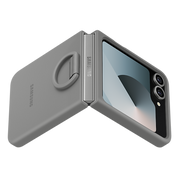 Samsung Silicone Case with Ring for Galaxy Z Flip6 - Grey V578-EF-PF741TJEGWW