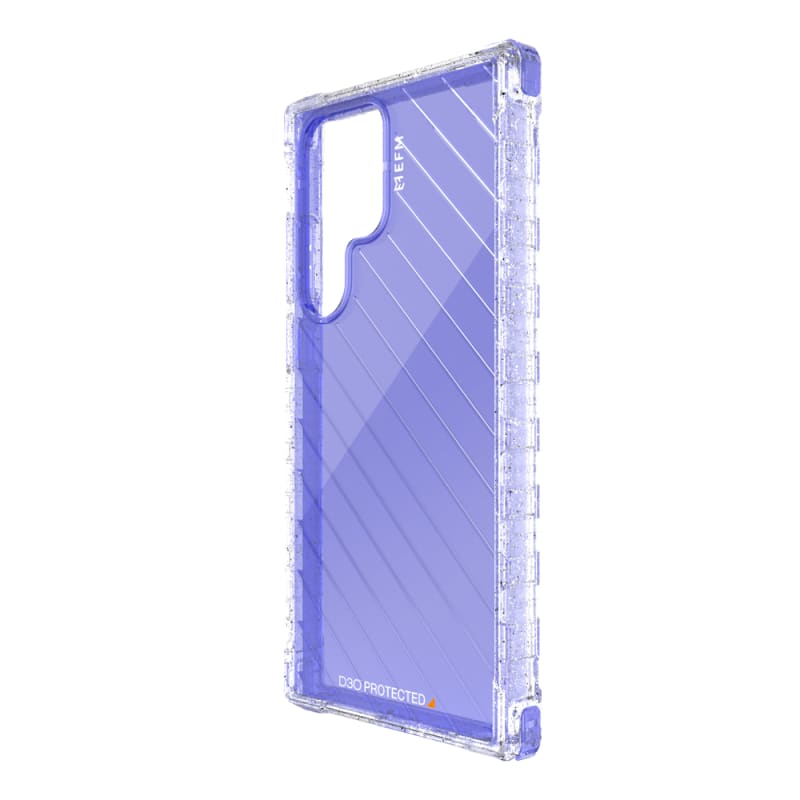 EFM Dakar Case Armour with D3O Crystalex for Samsung Galaxy S23 Ultra - Glitter Violet V578-EFCARSG284VIO