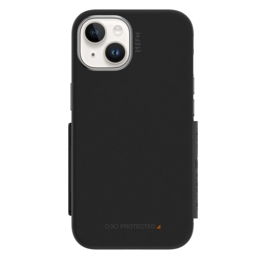 EFM Monaco Case Armour with ELeather and D3O 5G Signal Plus Technology For iPhone 13 (6.1")/iPhone 14 (6.1") V578-EFCFLAE195BLA