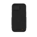 EFM Monaco E-leather Wallet Case Armour With D3O Plus Suits Iphone 15 (6.1") - Black/Space Grey V578-EFCFLAE605BLA