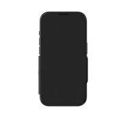 EFM Monaco E-leather Wallet Case Armour With D3O Plus Suits Iphone 15 (6.1") - Black/Space Grey V578-EFCFLAE605BLA