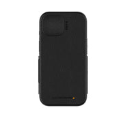 EFM Monaco E-leather Wallet Case Armour With D3O Plus Suits Iphone 15 (6.1") - Black/Space Grey V578-EFCFLAE605BLA