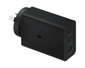 Samsung 65W Trio Adapter 2x USB-C + 1x USB-A Portable Fast Charger Black