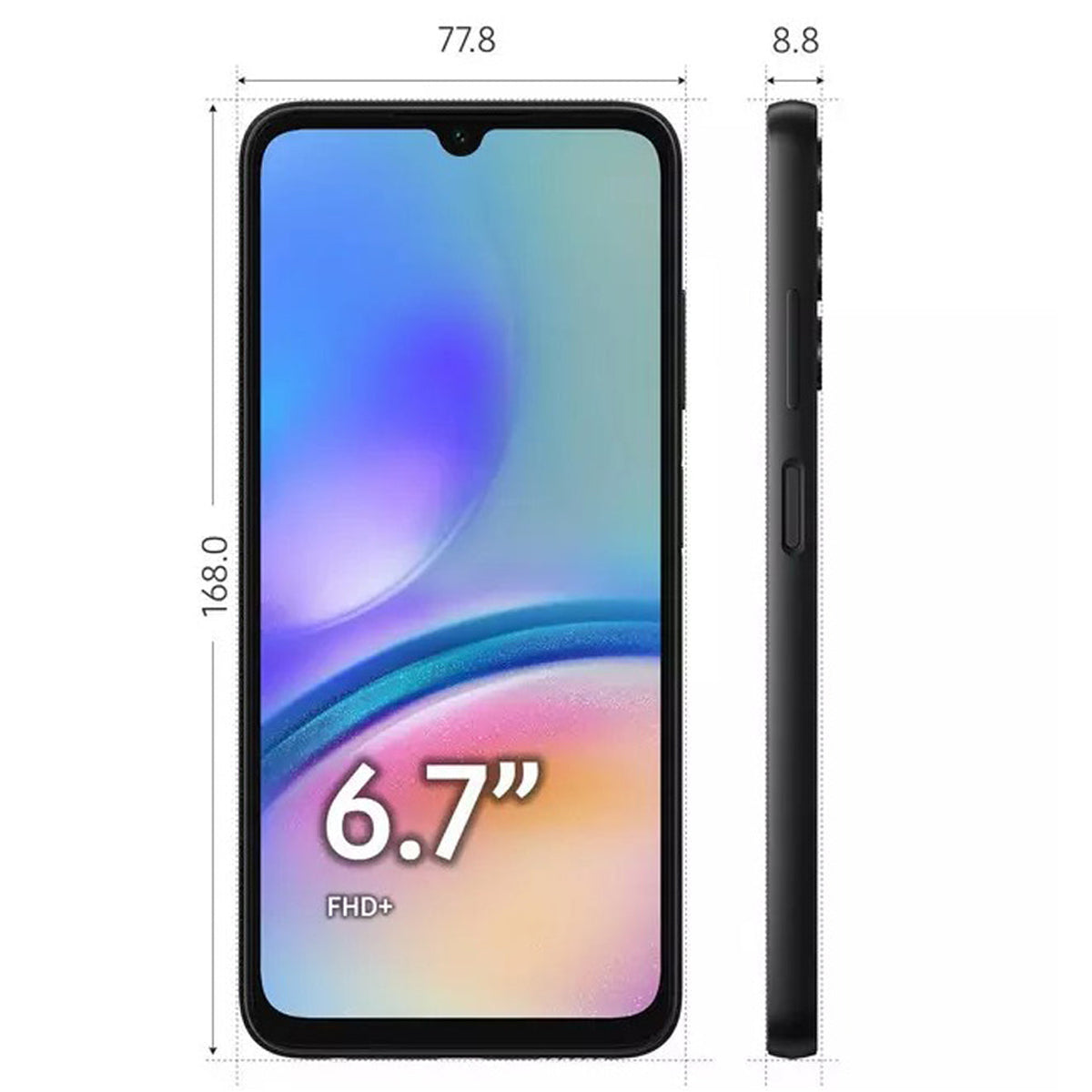 Samsung Galaxy A05s 4G Unlocked (6.7'', 64GB/4GB) Smartphone - Black V578-SM-A05UNLOCKED4G