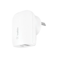 Belkin Dual PD Wall Charger with PPS 37W - iPhone|Andriod (1x USB-A + 1x USB-C)