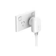 Belkin Dual PD Wall Charger with PPS - 42W Fast Charging for iPhone & Android, 1x USB-C (30W) & 1x USB-A V578-WCB009AUWH