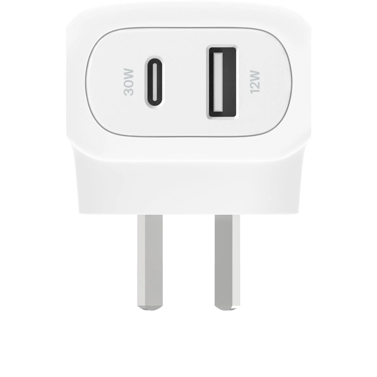 Belkin Dual PD Wall Charger with PPS - 42W Fast Charging for iPhone & Android, 1x USB-C (30W) & 1x USB-A V578-WCB009AUWH