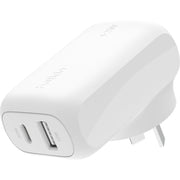 Belkin Dual PD Wall Charger with PPS - 42W Fast Charging for iPhone & Android, 1x USB-C (30W) & 1x USB-A V578-WCB009AUWH