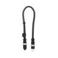 Rolling Square inCharge XL 100W 6 in 1 Travel Charging Cable 30cm - Urban Black V578-XLS01R