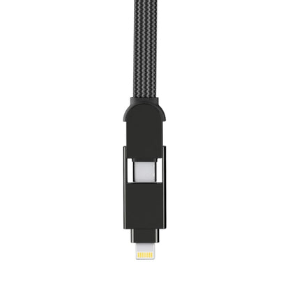 Rolling Square inCharge XL 100W 6 in 1 Travel Charging Cable 30cm - Urban Black V578-XLS01R