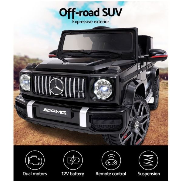 Mercedes-Benz Kids Ride On Car Electric AMG G63 Licensed Cars 12V V580-AMG63-BK