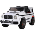 Mercedes-Benz Kids Ride On Car Electric AMG G63 Licensed Remote Cars 12V White V580-AMG63-WH
