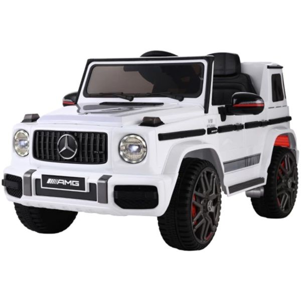 Mercedes-Benz Kids Ride On Car Electric AMG G63 Licensed Remote Cars 12V White V580-AMG63-WH