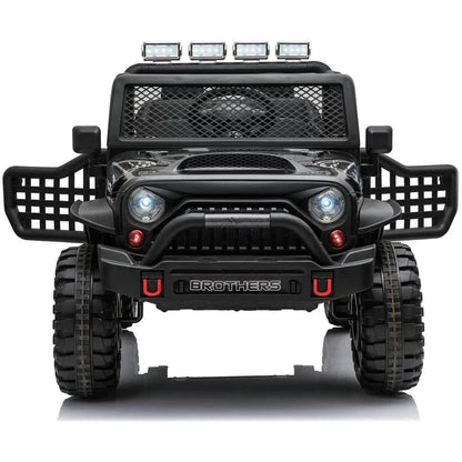 12 Jeep Inspired Ride On Car Kids Fairyland Adventure - Black V580-BKJEEPOZ617