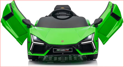 Lamborghini Revuelto Licensed Ride on 12V Remote Control Power Battery Car With Scissor door - Green V580-CAR-OZ-LAMBO-GR