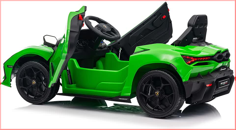 Lamborghini Revuelto Licensed Ride on 12V Remote Control Power Battery Car With Scissor door - Green V580-CAR-OZ-LAMBO-GR