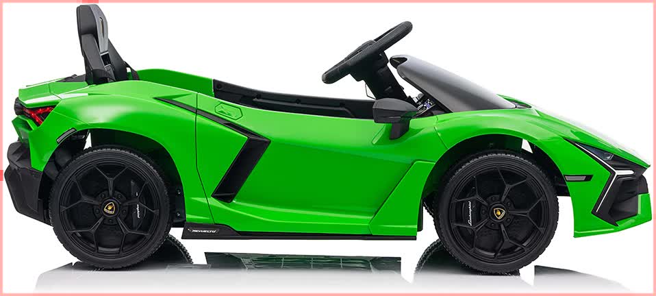 Lamborghini Revuelto Licensed Ride on 12V Remote Control Power Battery Car With Scissor door - Green V580-CAR-OZ-LAMBO-GR