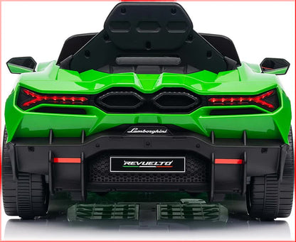 Lamborghini Revuelto Licensed Ride on 12V Remote Control Power Battery Car With Scissor door - Green V580-CAR-OZ-LAMBO-GR