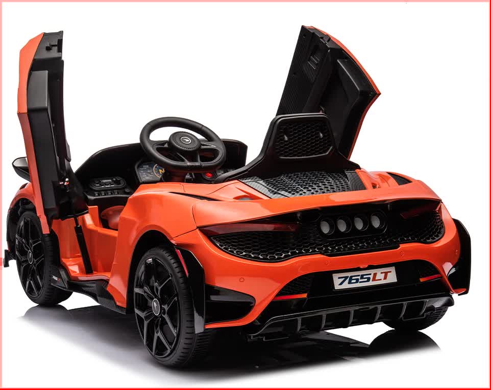 12V Licensed McLaren 765LT Kids Ride On Sports Electric Car V580-CAR-OZ-MCL-ORG