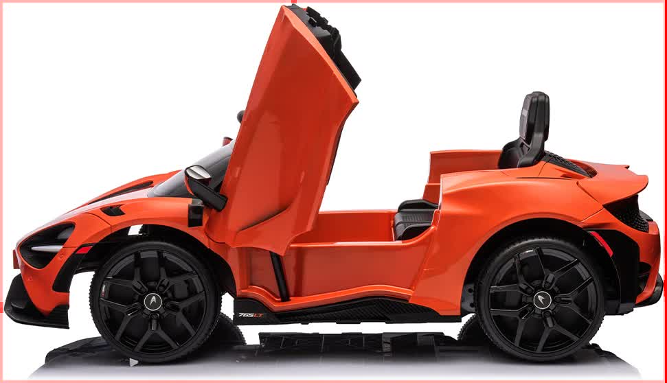 12V Licensed McLaren 765LT Kids Ride On Sports Electric Car V580-CAR-OZ-MCL-ORG