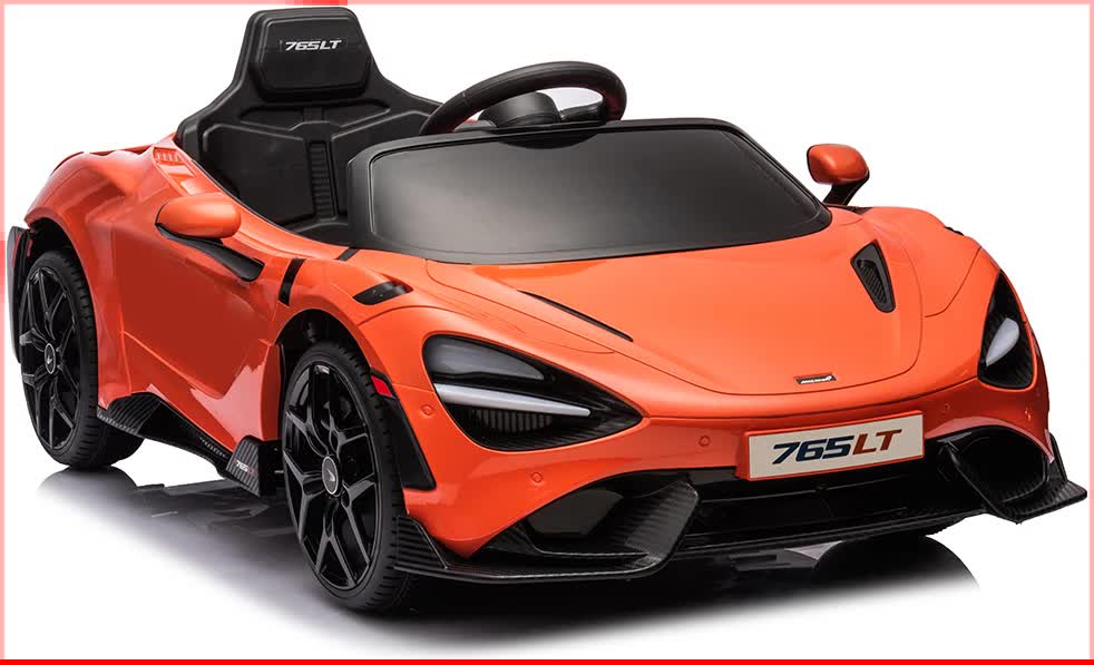 12V Licensed McLaren 765LT Kids Ride On Sports Electric Car V580-CAR-OZ-MCL-ORG