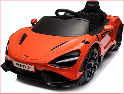 12V Licensed McLaren 765LT Kids Ride On Sports Electric Car V580-CAR-OZ-MCL-ORG