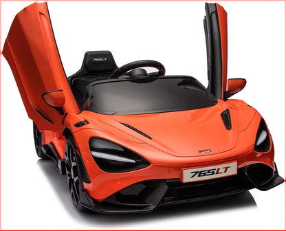 12V Licensed McLaren 765LT Kids Ride On Sports Electric Car V580-CAR-OZ-MCL-ORG