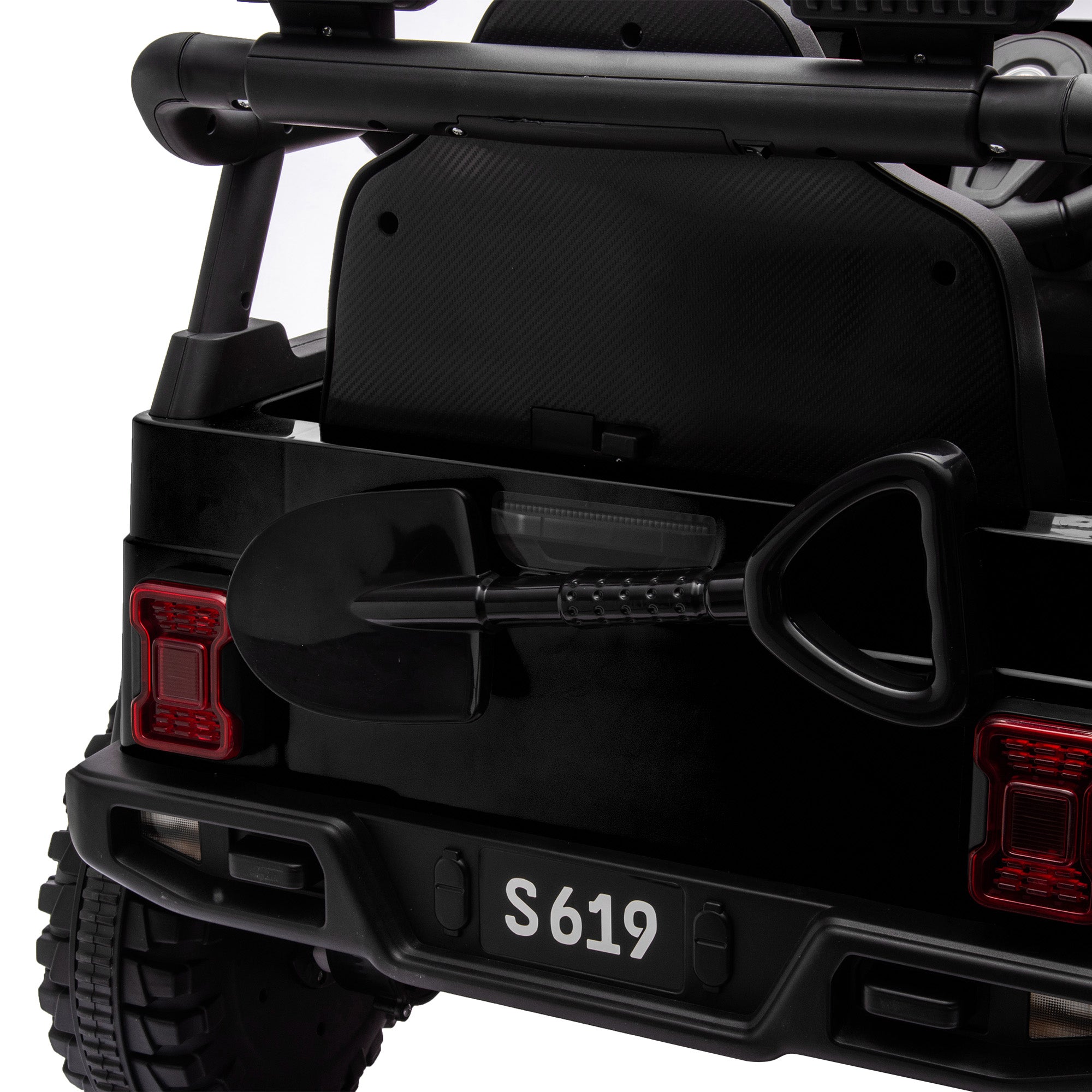 12V Kids Electric Ride On Jeep - Black V580-GR-TY619-BK