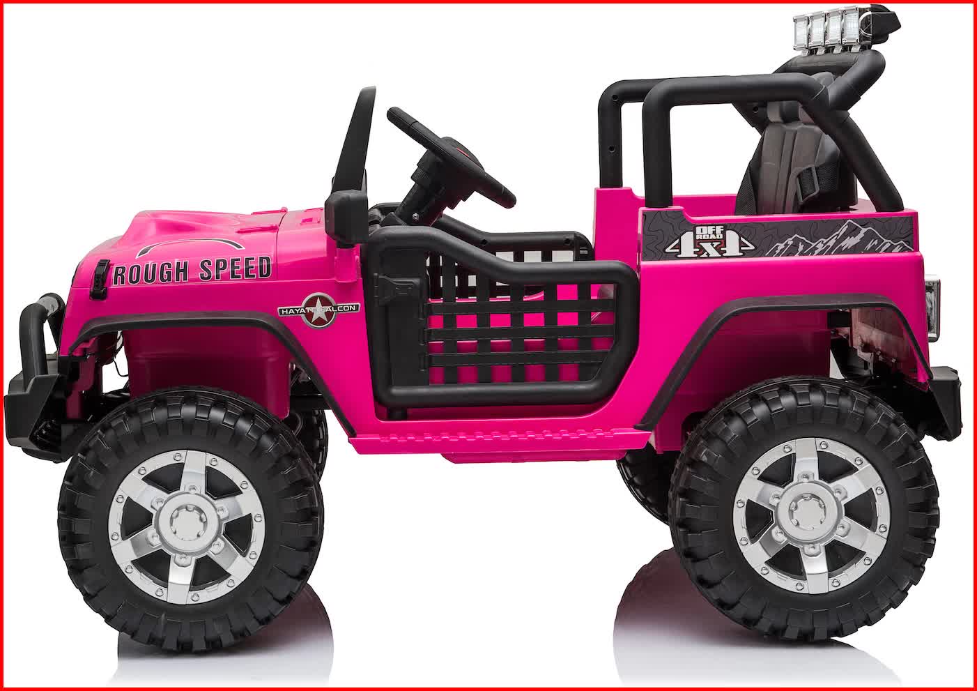Jeep Off Road Inspired Ride On Car Kids Fairyland Adventure - Pink V580-JEEPOZ617