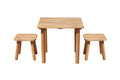 Classic Square table and 2 stools V59-1050