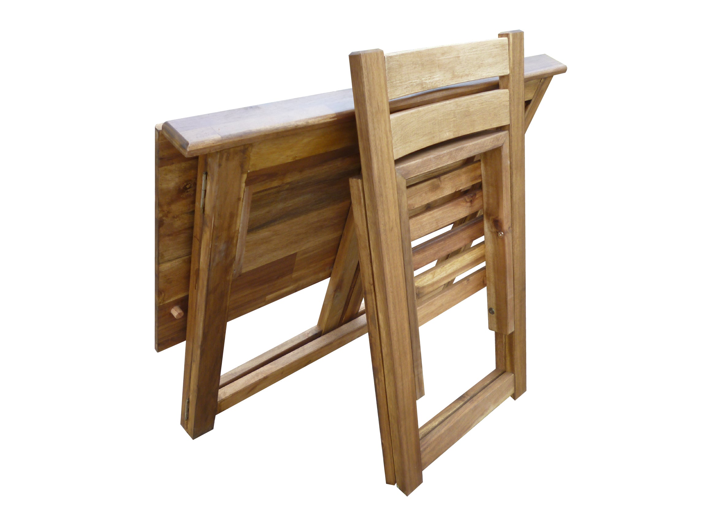 Hardwood Foldable Teen Desk Set (Acacia) V59-219