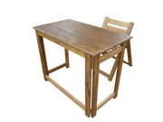 Hardwood Foldable Teen Desk Set (Acacia) V59-219