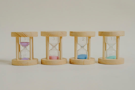 Wooden sand timers Set of 4 V59-368