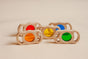 See through colored blocks with handles V59-373