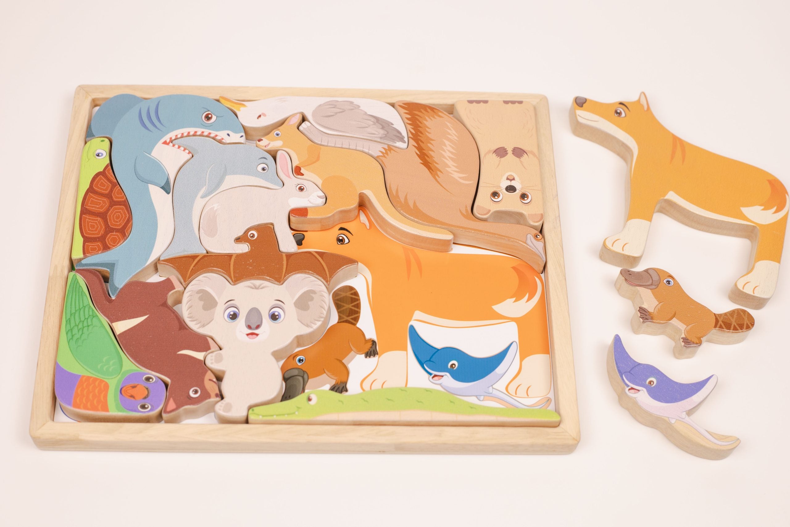 Australian Wildlife puzzle and play set V59-645